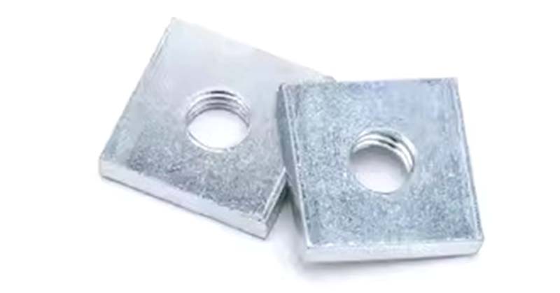 square thin nut without chamfer