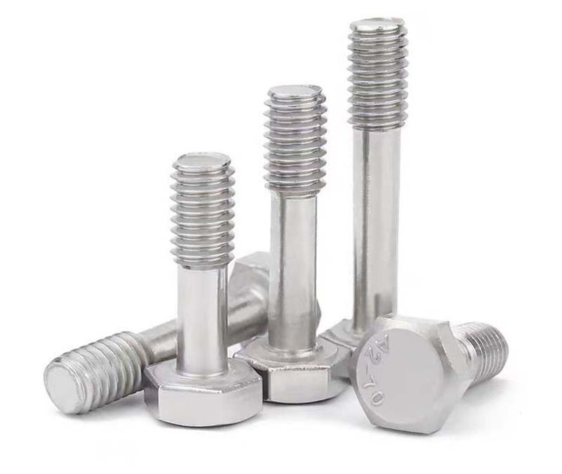 hexagon head screw with waisted shank K end