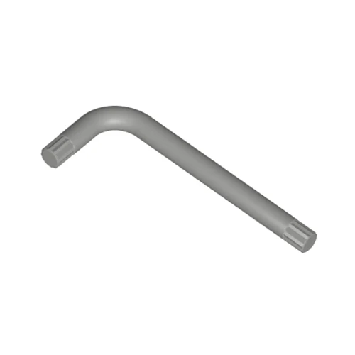 L-Wrench for skruer med Interna Serration