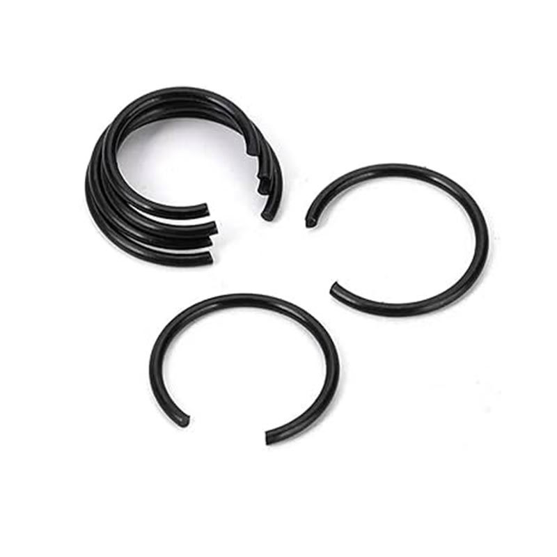 Runde wire snapringer skaft