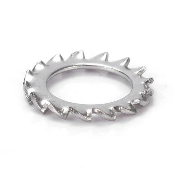 Serrated låseskiver ytre tenner