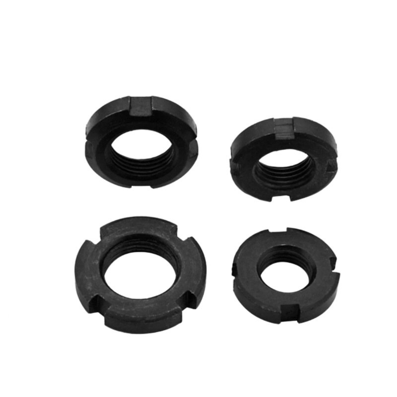 Rystesikker slissede rundmutter