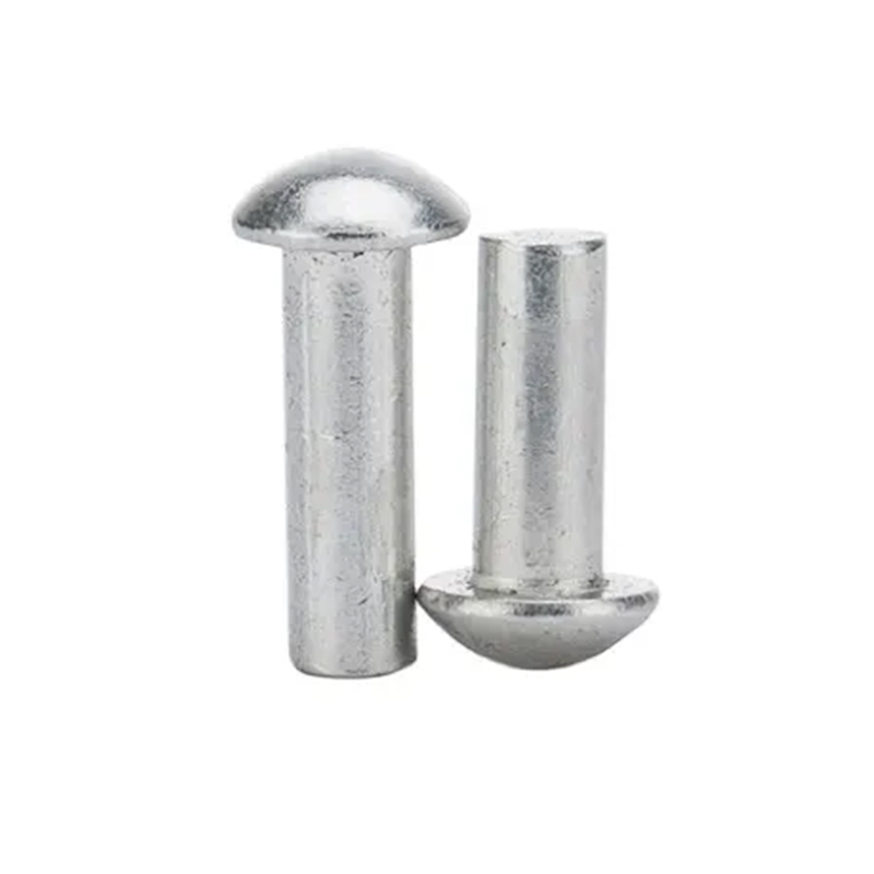 Solid flat rundhode nagle
